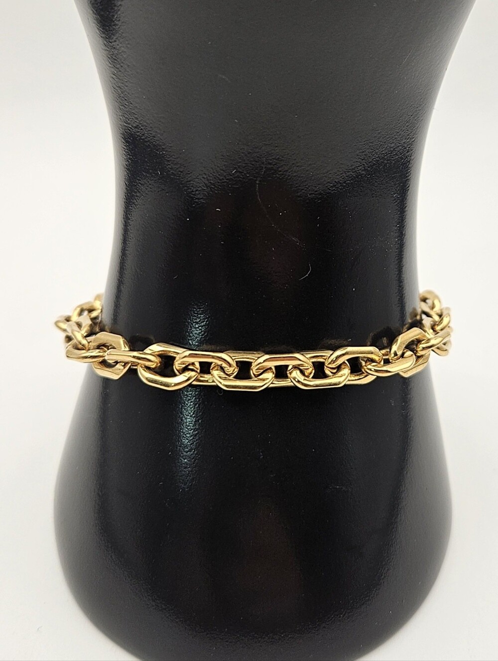 Monet Chain Bracelet Gold Tone Size 6.5 Jewelry Vintage - Picture 3 of 8